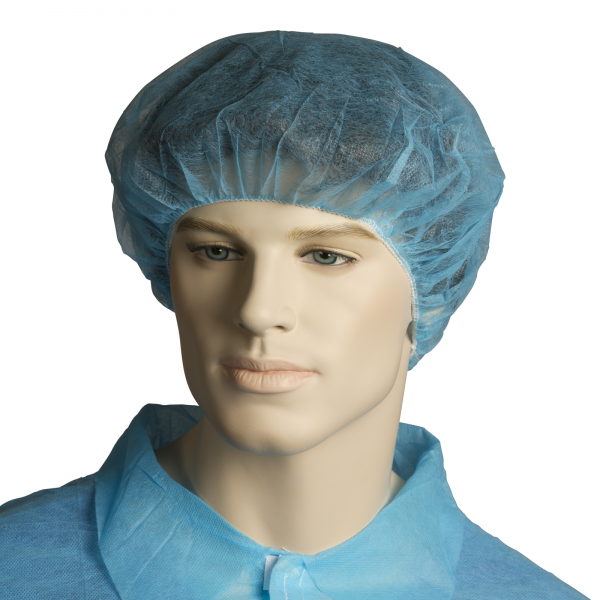 Bouffant Cap 24" Blue Disposable (Hair Net)