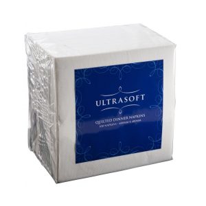 Ultrasoft Quilted Dinner Napkin White